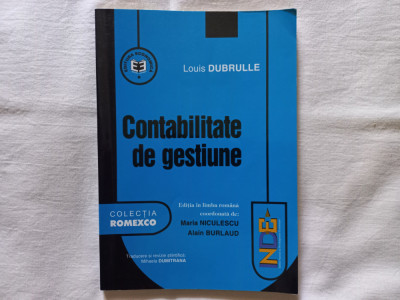 CONTABILITATE DE GESTIUNE - LOUIS DUBRULLE foto