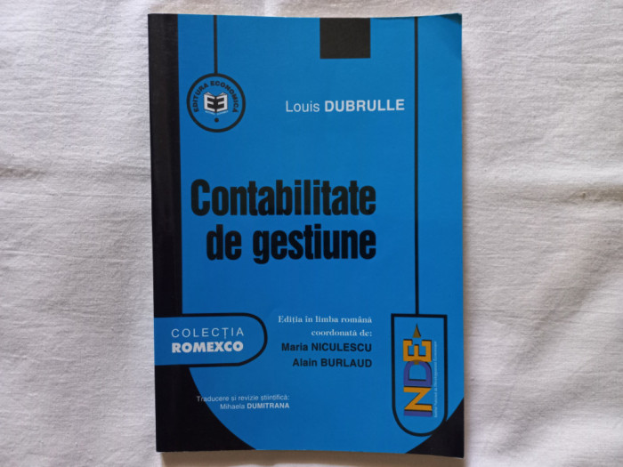 CONTABILITATE DE GESTIUNE - LOUIS DUBRULLE
