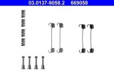 Set accesorii saboti frana parcare BMW 3 Motor 316, 316, 316 i, 316 i Baur TC, 318 i, 318 is, 320 i, 323 i, 324 d, 324 td, 325 e 2.7, 325 i, 325 i