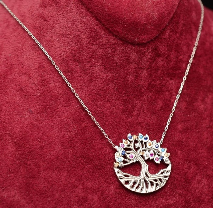 Lantisor Din Argint --&quot;Amazing Tree of Life&quot;- ARG148A