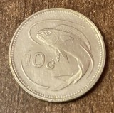 C50 - Moneda foarte veche - Malta - 10 centi - 1995