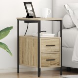 vidaXL Dulap de noapte Stejar sonoma 30 x 48 x 61 cm Lemn compozit