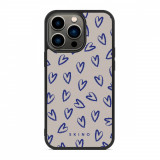 Husa iPhone 14 Pro - Skino Forever Love, inimi albastru bej