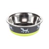 CASTRON PENTRU CAINI DIN INOX GREY LIME FLAMINGO 21.5CMx1700ML