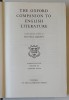 THE OXFORD COMPANION TO ENGLISH LITERATURE by SIR PAUL HARVEY , 1975