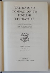 THE OXFORD COMPANION TO ENGLISH LITERATURE by SIR PAUL HARVEY , 1975