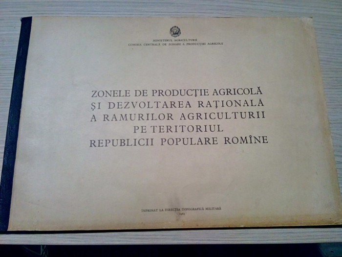 ZONELE DE PRODUCTIE AGRICOLA SI DEZVOLTAREA RATIONALA A RAMURILOR AGRICULTURII