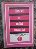 ELEMENTE DE ANALIZA MATEMATICA - CAIUS IACOB MANUAL PENTRU ANUL IV DE LICEU,