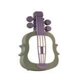 Lampa de Veghe, cu Protectie pentru Ochi, Model Violina, Lumina Calda, Incarcare USB, ABS, 14.3x5x9.9 cm, Verde/ Mov