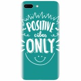 Husa silicon pentru Apple Iphone 7 Plus, Positive Vibes