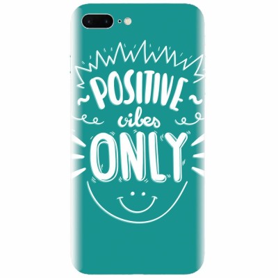 Husa silicon pentru Apple Iphone 7 Plus, Positive Vibes foto