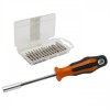 Trusa Surubelnite Precizie 16 Piese cu Varfuri Bit PH, Plat, Torx, Triunghiular, Tip M, Maner Cauciucat si Cutie Depozitare