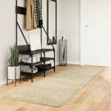 vidaXL Covor pufos &quot;PAMPLONA&quot; cu fire &icirc;nalte, auriu modern, 80x250 cm