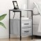 vidaXL Noptieră 2 pcs sonoma gri 30 x 48 x 61 cm Lemn compozit 859417