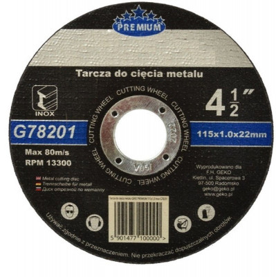 Disc pentru taiere inox 115x1.0x22mm foto