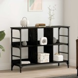 vidaXL Bufet Stejar Negru 102 x 32 x 73,5 cm 883527