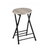 Scaun pliabil Natur Wood, 30 x 47 cm, metalic si MDF, maxim 100 kg, General