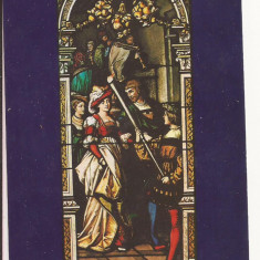 Carte Postala veche - Muzeul Peles - Vitraliu german sec XIX ,necirculata