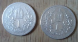 Lot 2 monede argint 1 korona 1899 și 1901 Austro-Ungaria