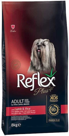 REFLEX Plus Adult Mini Small Breed, XS-S, Miel si Orez, hrana uscata caini, 8kg