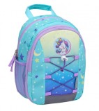 RUCSAC MINI KIDDY, DIMENSIUNE 23 X 20 X 9 + 6 CM, MOTIV CUTE UNICORN