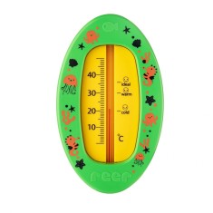Termometru de baie pentru copii, fara mercur, fara BPA, 0+ luni, verde, Reer 24133 Children SafetyCare