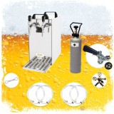 Set complet dozator bere - Kontakt 40 2 linii, 50 litri/h, Cuplă butoi bere: Adaptor de 5 litri; Cuplă butoi bere 2: Type S