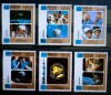 Sharjah cosmos, cosmonauti, nave spatiale, rachete serie 6v. Mnh, Nestampilat