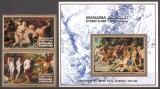 MANAMA 1971 PICTURA P.P. RUBENS ( colita dt. + posta aeriana ndt.) MNH, Nestampilat