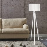 Lampa de podea Rochester 136 cm 1 x E27 alb [lux.pro] HausGarden Leisure