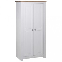Gossi sifonier, alb, 80 x 50 x 171,5 cm, lemn masiv pin gama panama