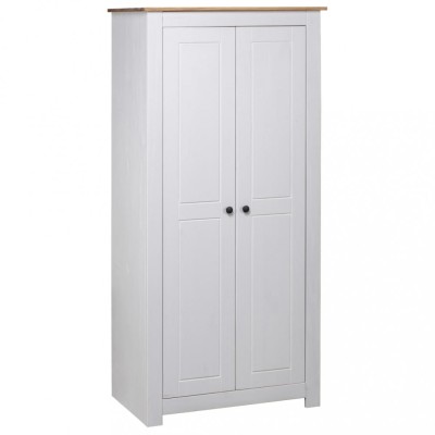 Gossi sifonier, alb, 80 x 50 x 171,5 cm, lemn masiv pin gama panama foto
