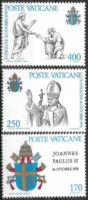 B0759 - Vatican 1979 - Papa 3v. neuzat ,perfecta stare foto