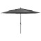 vidaXL Umbrelă de grădină 3 niveluri, st&acirc;lp aluminiu, antracit, 3,5 m 313878