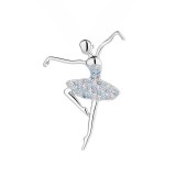 Cumpara ieftin Pandantiv argint 925, JW1596, model balerina, placat cu rodiu