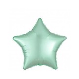 Balon Folie Satin Stea Verde Deschis- 45 cm