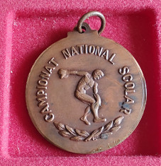 Medalie - Campionatul National Scolar - Ministerul invatamantului foto
