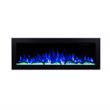 Art Flame Semineu Racy 60 De perete &amp; incorporabil Negru din Metal 454*1524*185