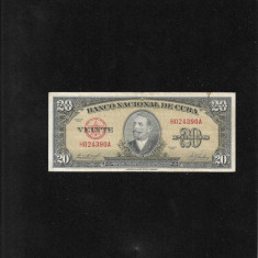 Cuba 20 pesos 1958 seria24390