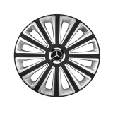 Cumpara ieftin Capace Roti R15 Mercedes-Benz Trend Silver-Black (Set 4) - Accesorii Auto Jante Otel - Calitate ISO 9000:2001, RAR-OCP-393