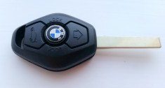 Cheie BMW 3 butoane + emblema BMW 3M (carcasa + lamela + emblema BMW) foto