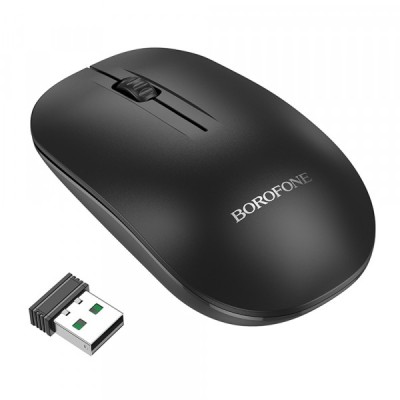 Mouse Wireless Borofone BG14 Planet, 1000DPI, Negru foto