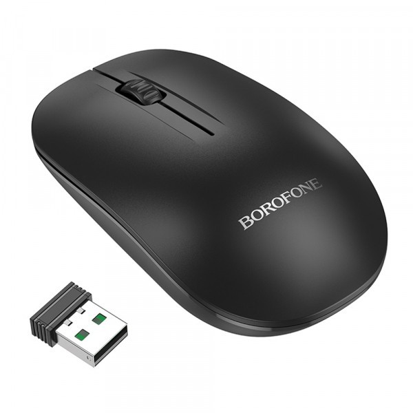 Mouse Wireless Borofone BG14 Planet, 1000DPI, Negru