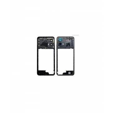 Mijloc Pentru Motorola Moto G34 Negru Cu Geam Camera foto