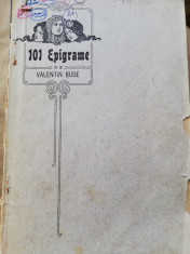 Valentin Bude - 101 Epigrame- 1905, vol. I foto