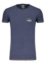 Aeronautica Militare Tricou barbati, cu mini logo brodat, Regular Fit, Bleumarin, 2XL foto