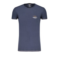 Aeronautica Militare Tricou barbati, cu mini logo brodat, Regular Fit, Bleumarin, 2XL