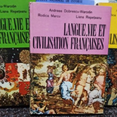 Andreea Dobrescu Warodin - Langue, vie et civilisation francaises, 3 vol. (editia 1980)