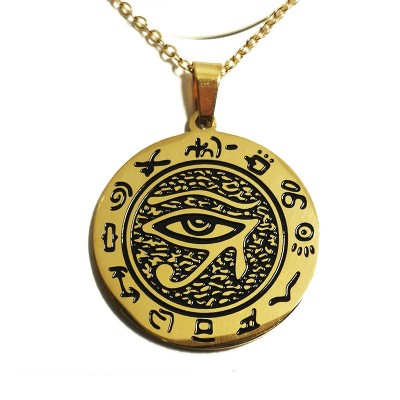 Pandantiv masonic Auriu - Ochiul lui Horus - MM1020 foto