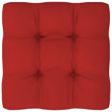 Pernă pentru canapea din paleți, roșu, 80 x 80 x 10 cm